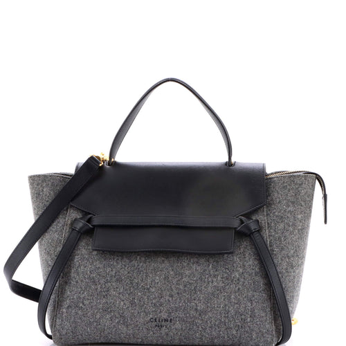 CELINE Belt Bag Felt and Leather Mini