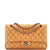 CHANEL Classic Double Flap Bag Quilted Metallic Caviar Medium