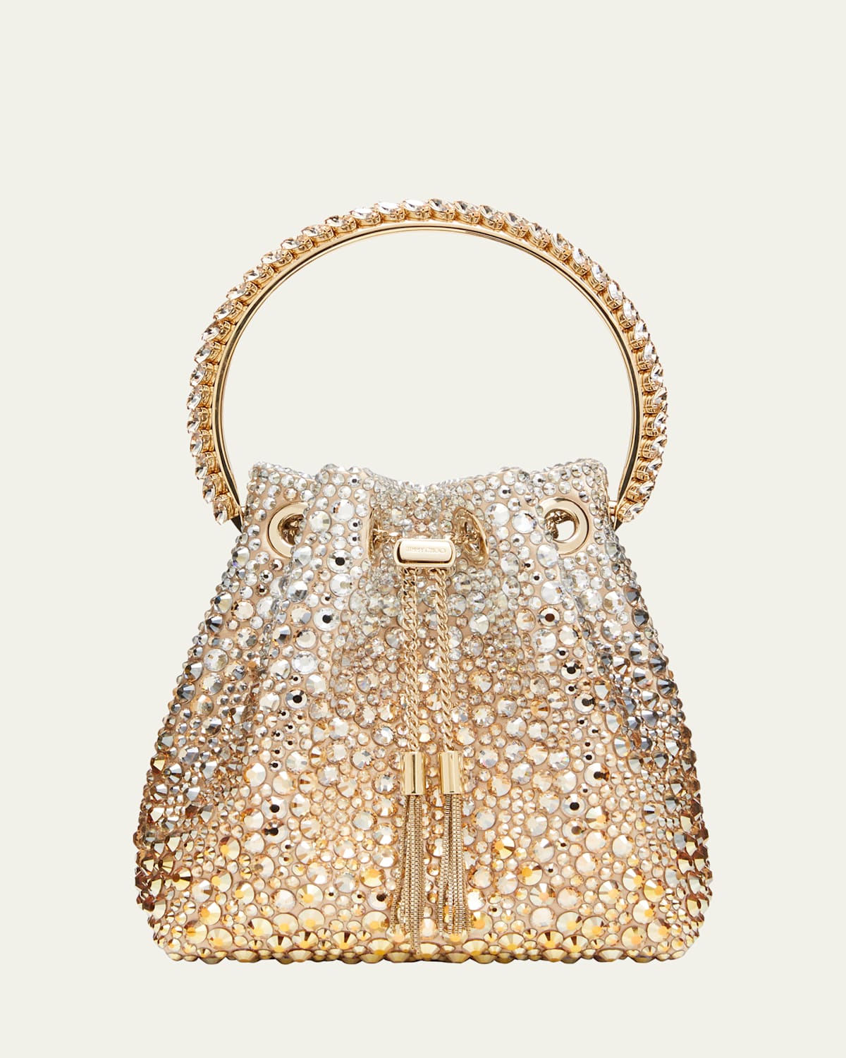 Jimmy Choo Bon Bon Beaded Top-Handle Bag