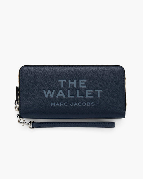 The Leather Continental Wallet in Blue Sea