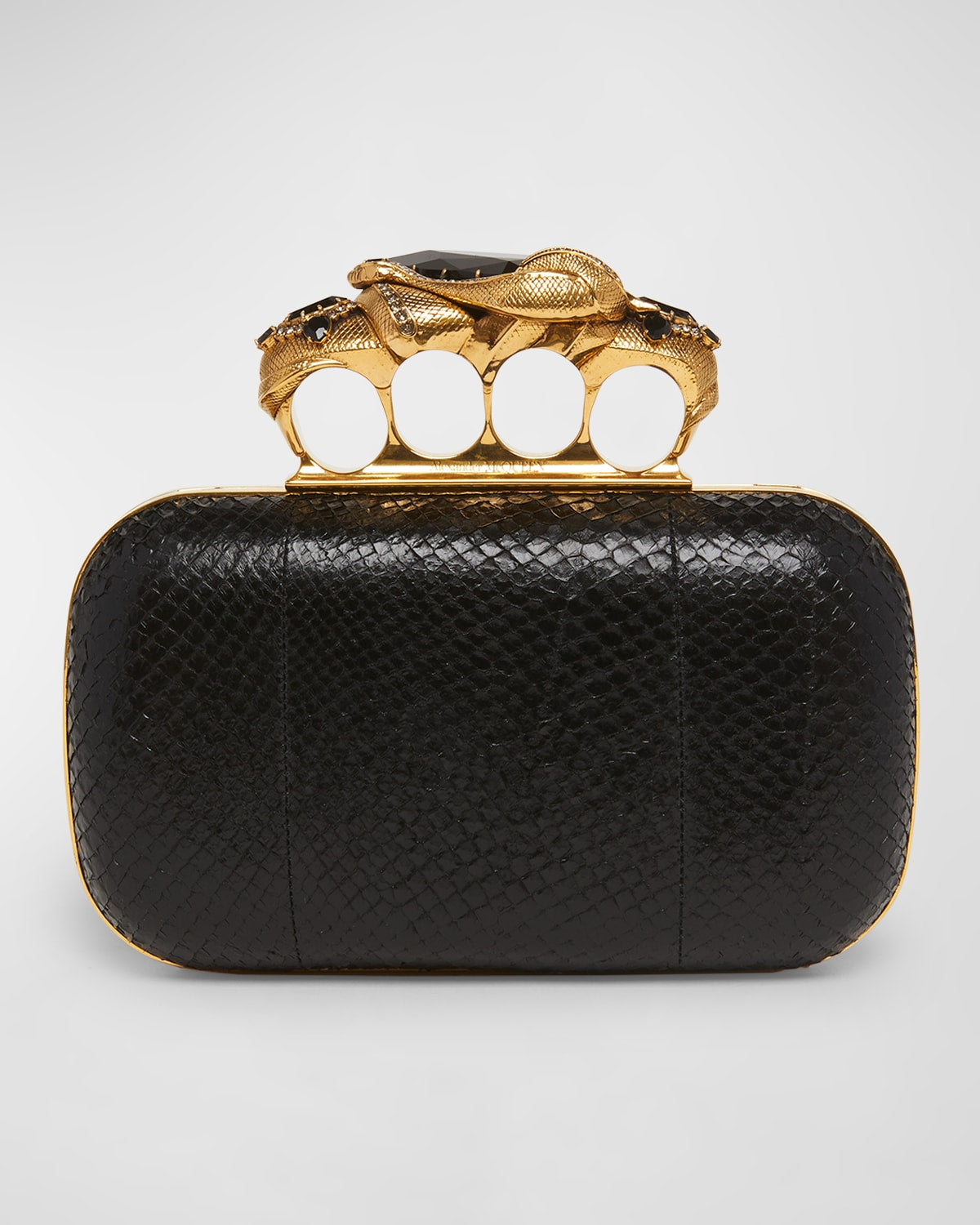 Alexander Mcqueen The Snake Four-Ring Clutch Bag