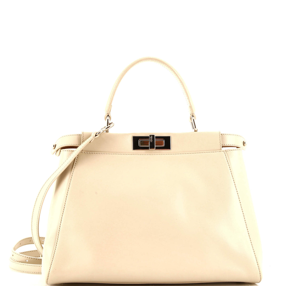 Fendi FENDI Peekaboo Bag Rigid Leather Regular