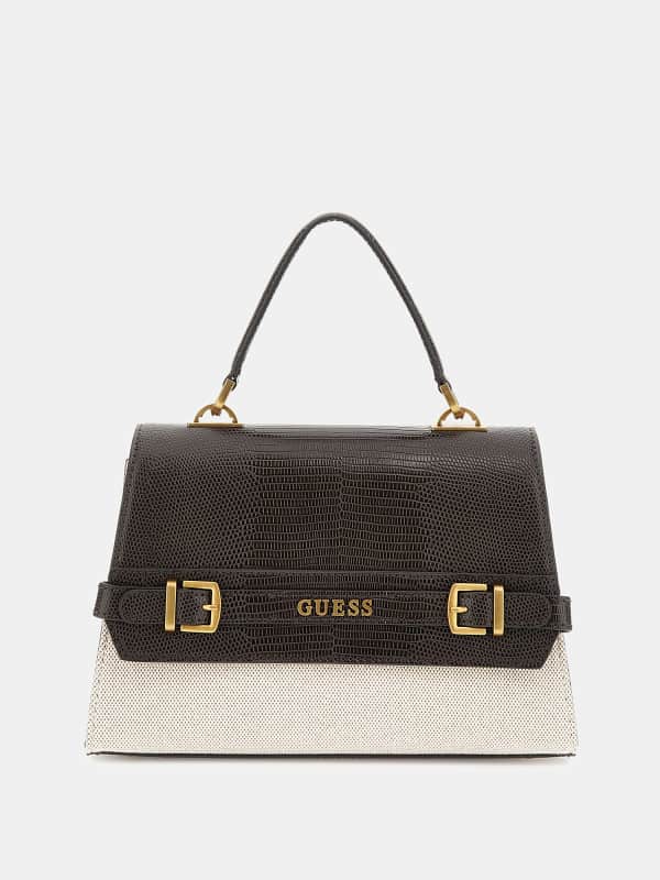 Guess Sestri Handtasche in Kroko-Optik