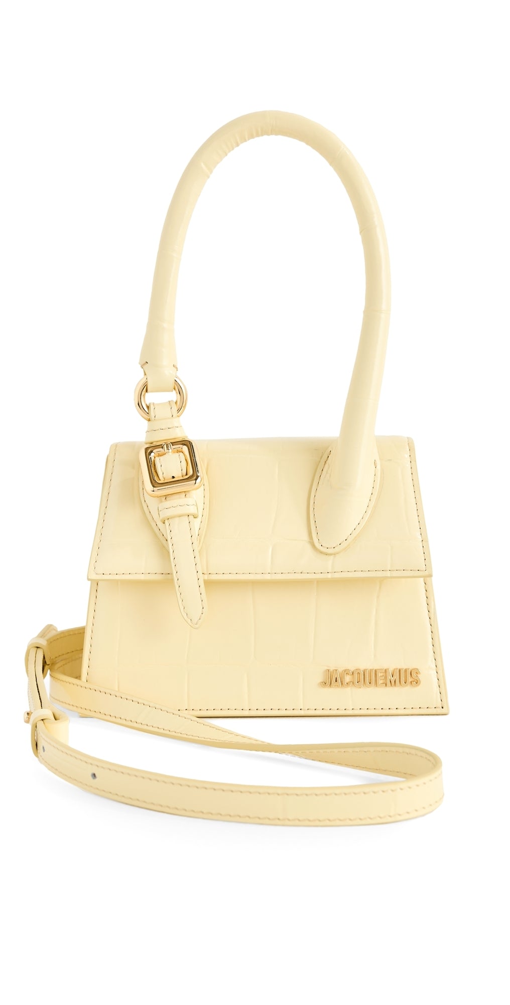 Jacquemus Le Chiquito Moyen Boucle Bag Pale Yellow One Size
