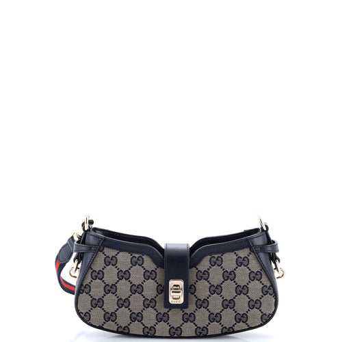 GUCCI Moon Side Shoulder Bag GG Canvas Mini