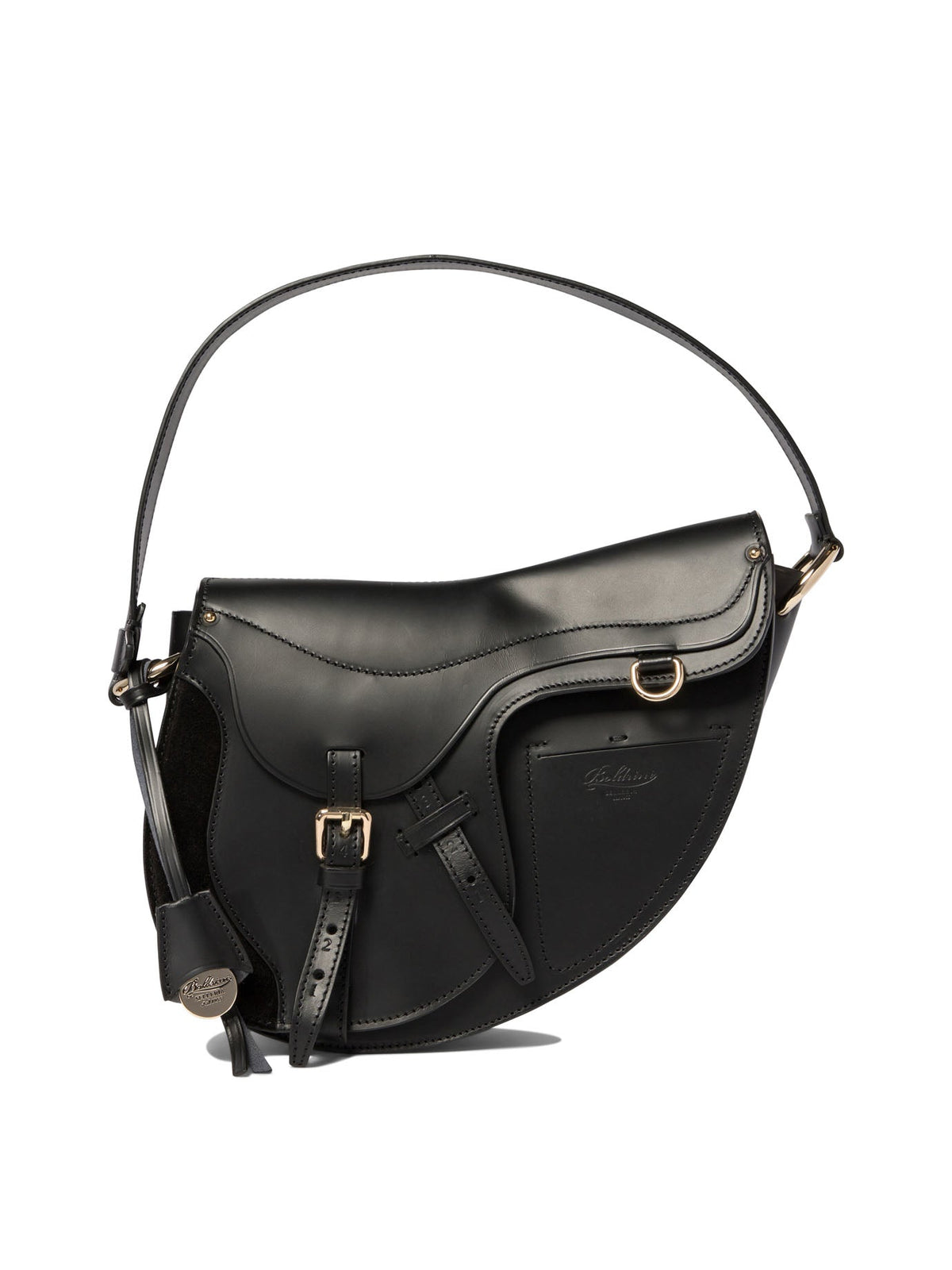 Boldrini Selleria Women's "sveva" Shoulder Bag in Black | 7320RIBOTNERO