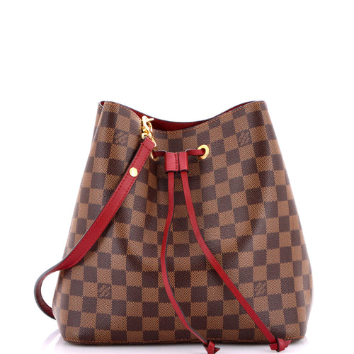 NeoNoe Handbag Damier with Leather MM