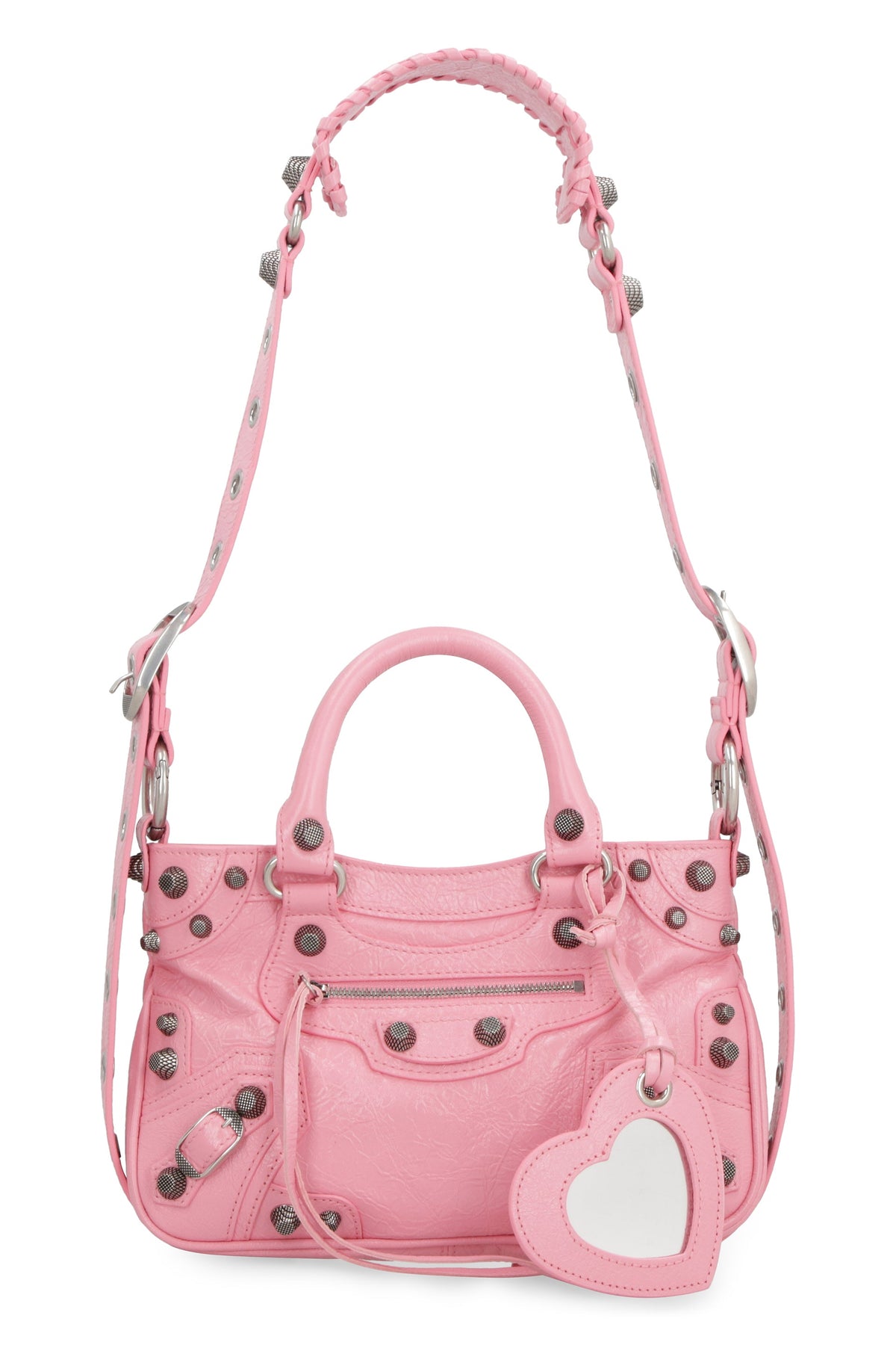 Balenciaga Women's Neo Cagole Leather Tote in Pink | 7515231VG9Y Color 5812