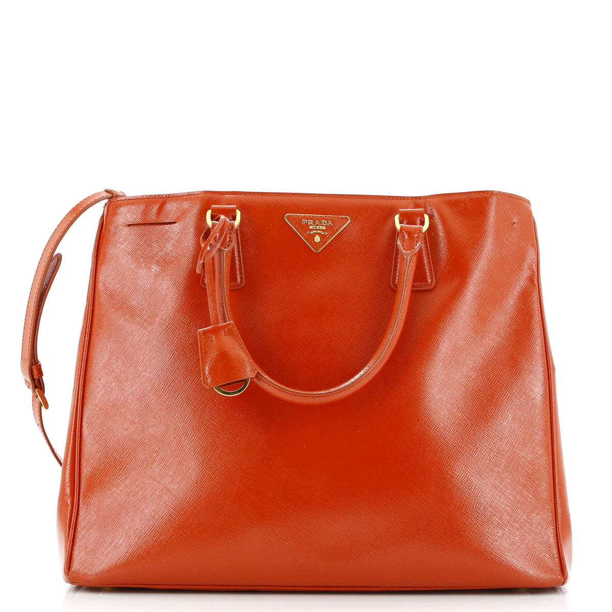 Prada PRADA Gardener's Tote Vernice Saffiano Leather Large