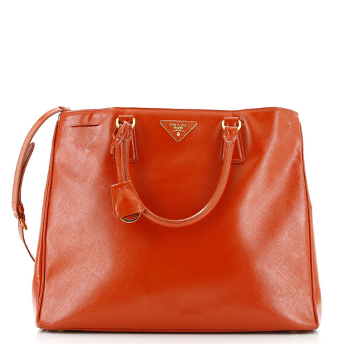 PRADA Gardener's Tote Vernice Saffiano Leather Large
