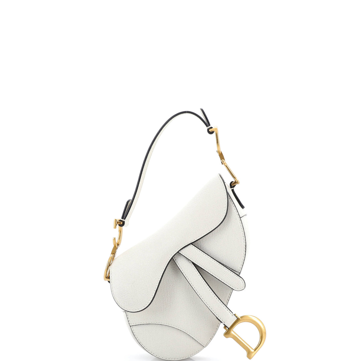 Christian Dior Saddle Handbag Leather Mini
