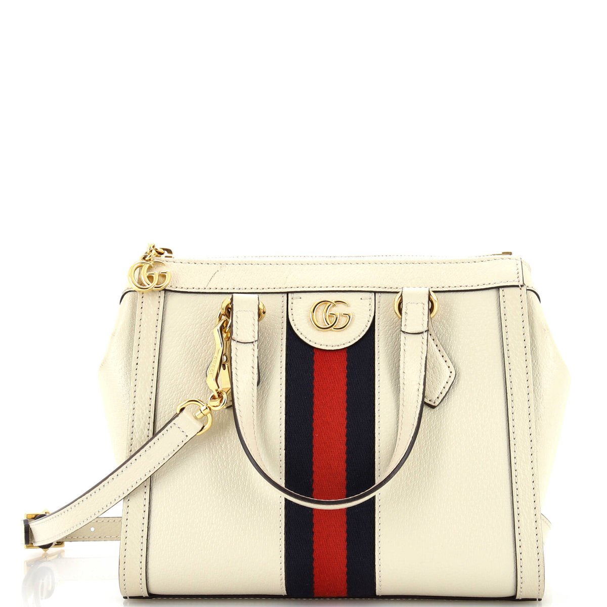 Gucci GUCCI Ophidia Top Handle Tote Leather Small