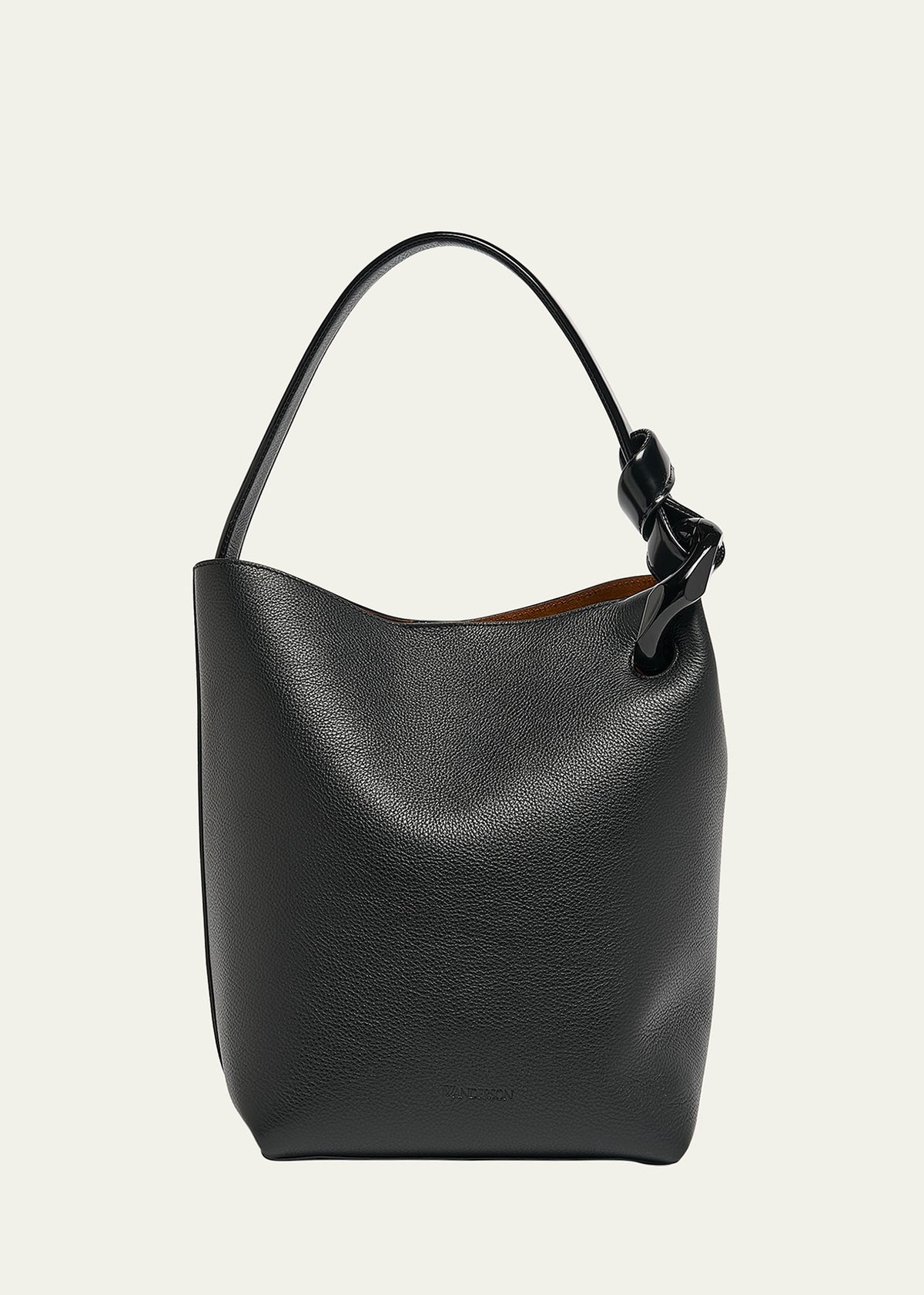 Jw Anderson Corner Grain Leather Bucket Bag