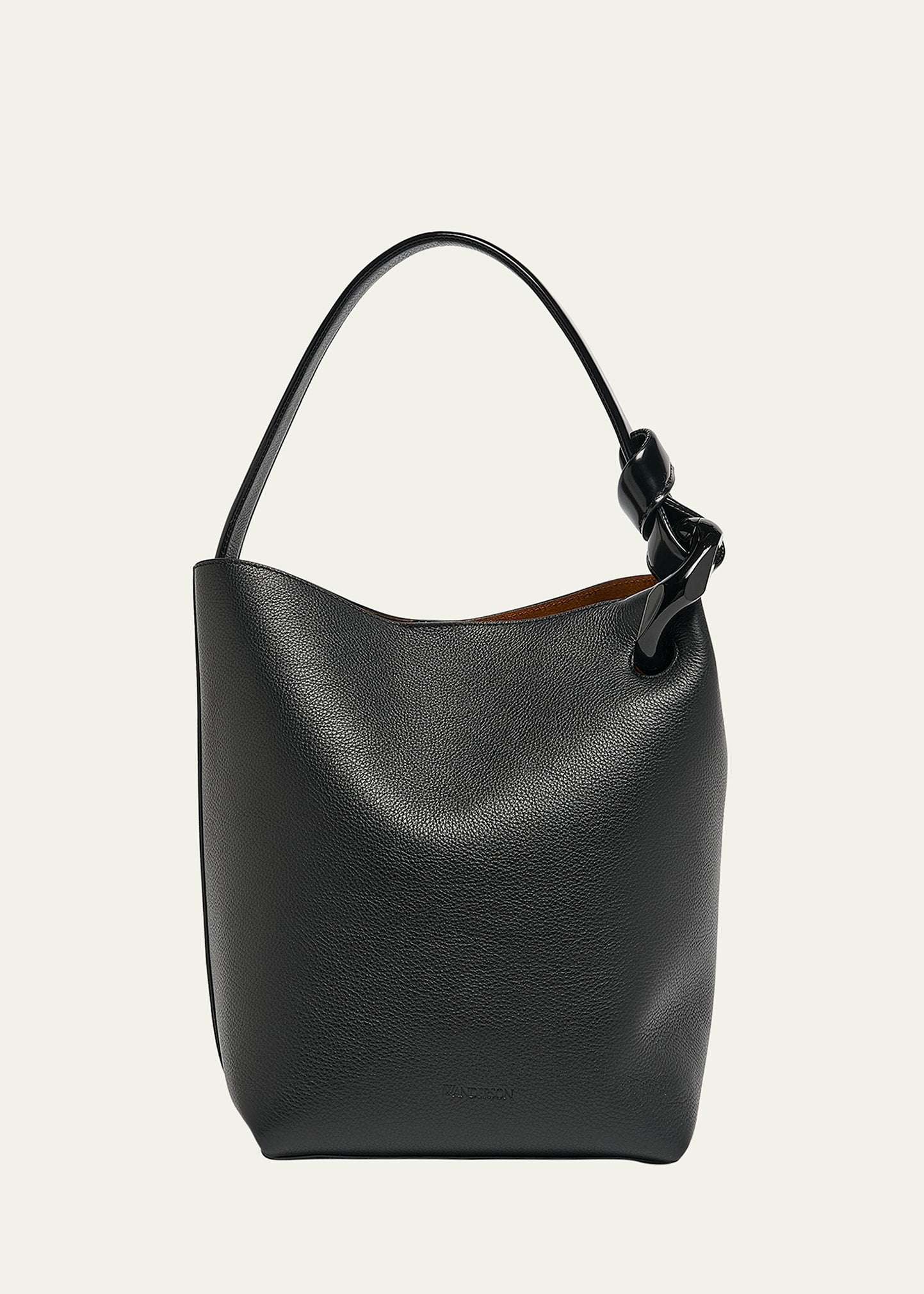 Jw Anderson Corner Grain Leather Bucket Bag