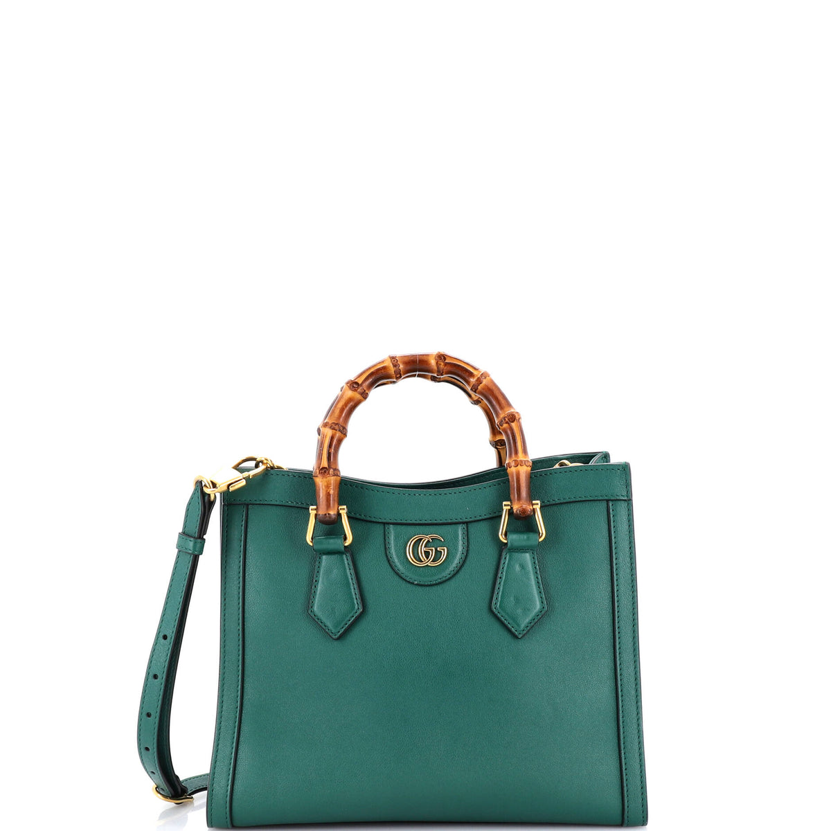 Gucci GUCCI Diana NM Bamboo Handle Tote Leather Small