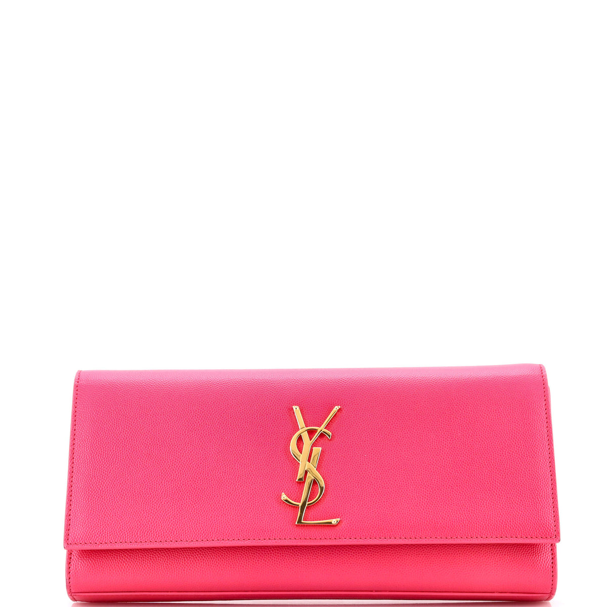 Saint Laurent Classic Monogram Clutch Leather Long