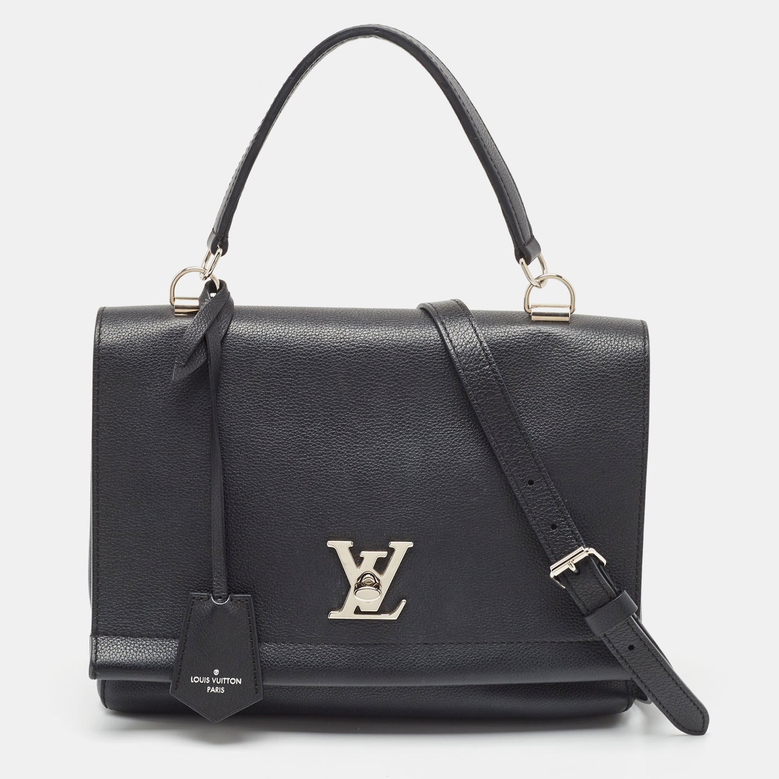 Louis Vuitton Lockme II Tasche aus schwarzem Leder