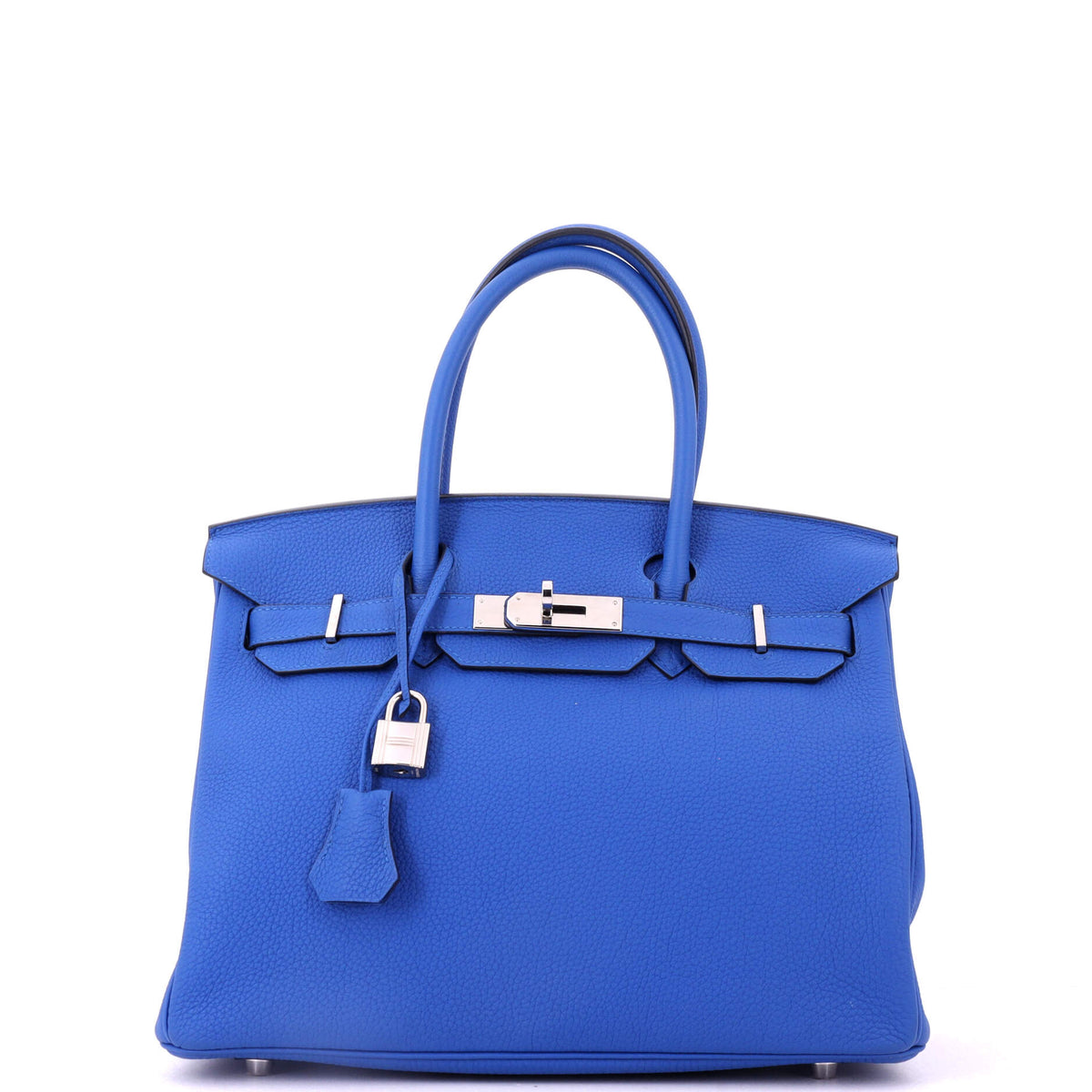 Herm?s Birkin Handbag Bleu Zellige Togo with Palladium Hardware 30