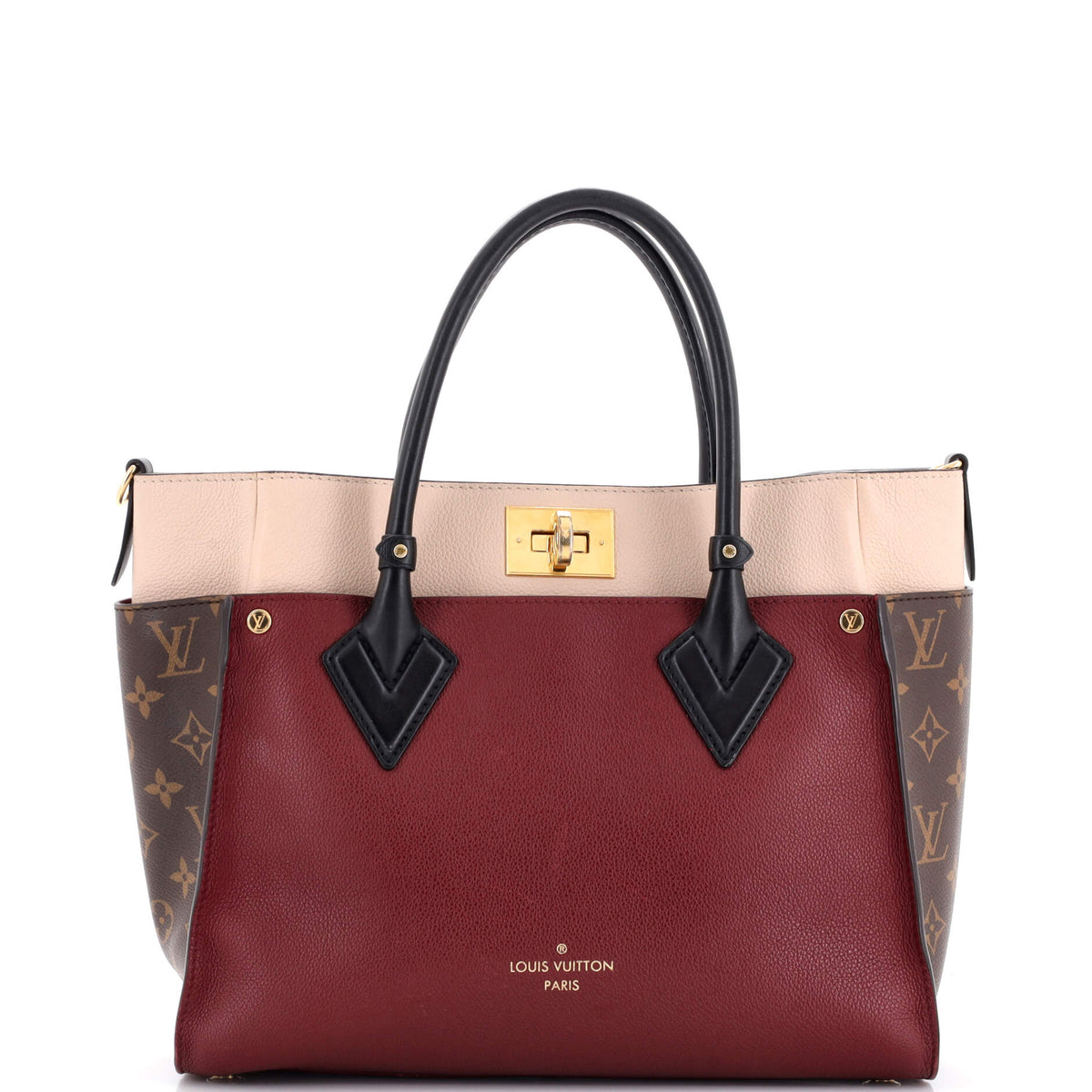 Louis Vuitton On My Side Tote Monogram Tuffetage Leather MM