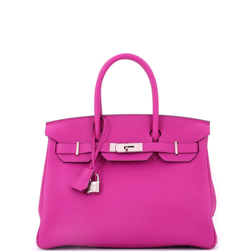 Birkin Handbag Magnolia Togo with Palladium Hardware 30