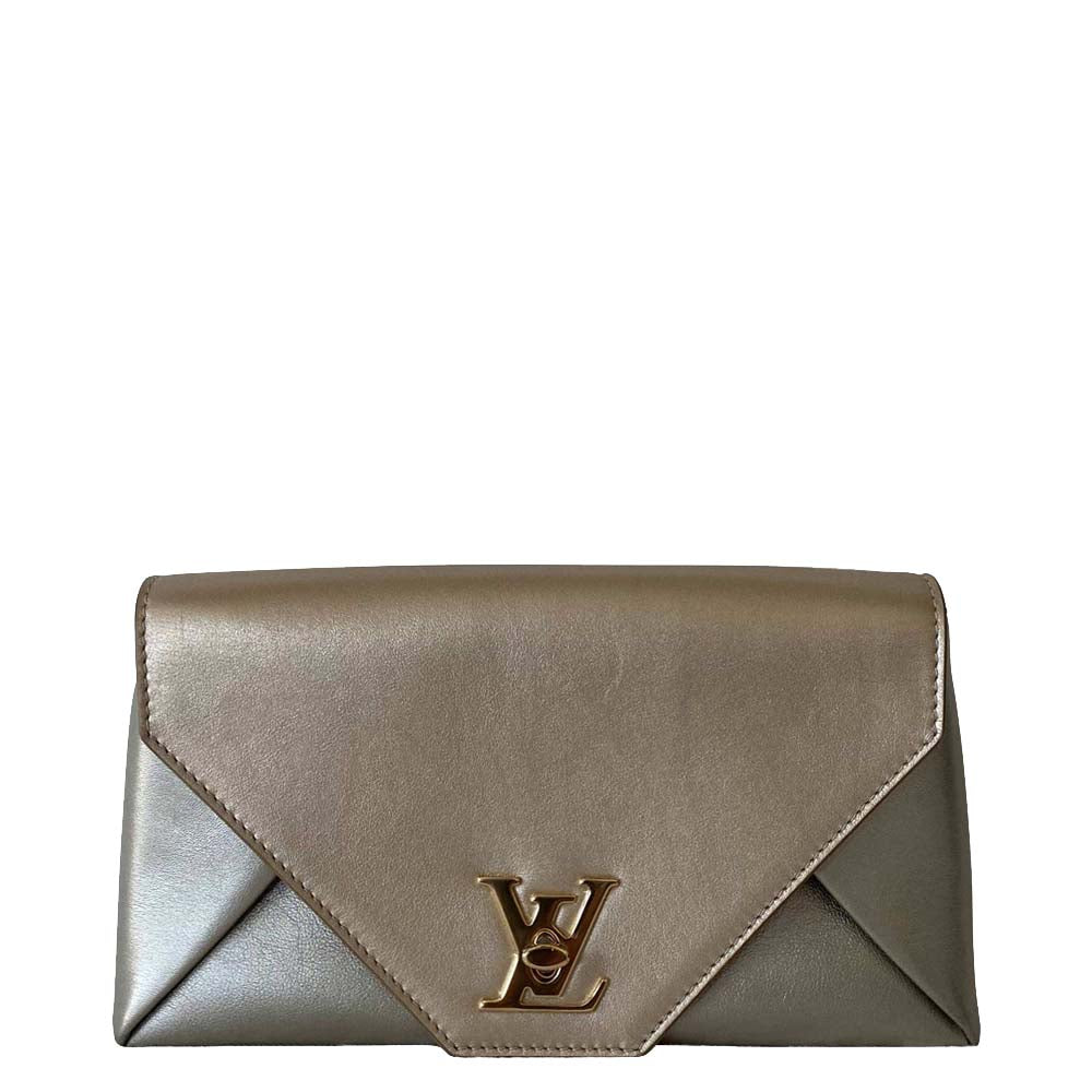 Louis Vuitton Metallic Leather Love Note Clutch