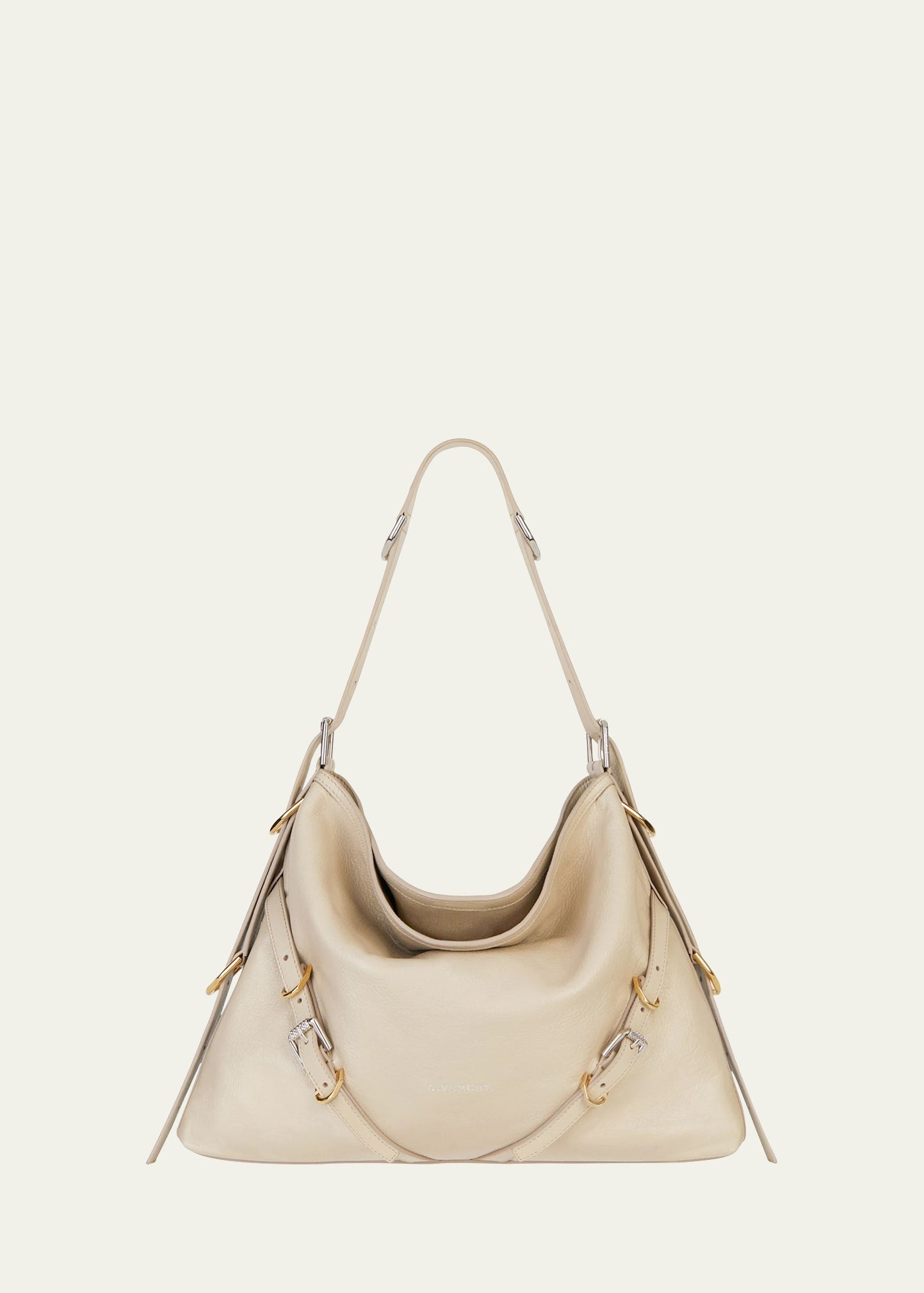 Givenchy Voyou Medium Shoulder Bag in Tumbled Leather