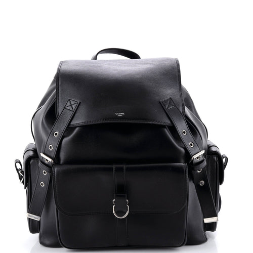 CELINE Utility Multi-Compartment Backpack Leather Large