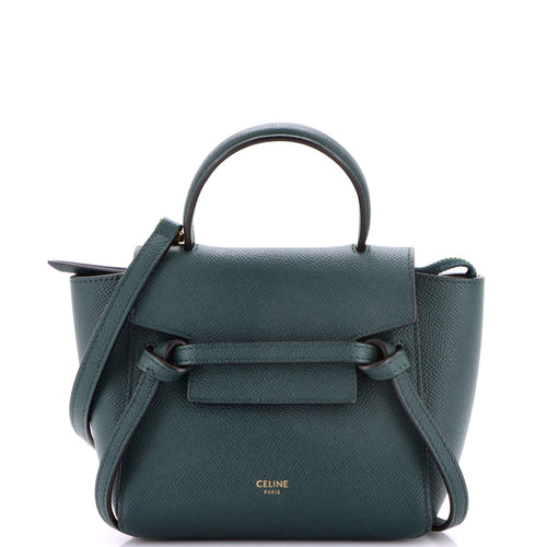 CELINE Belt Bag Textured Leather Pico