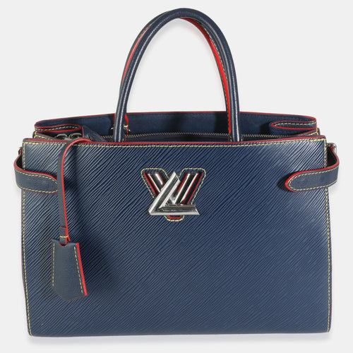 Indigo Epi Twist Tote Bag