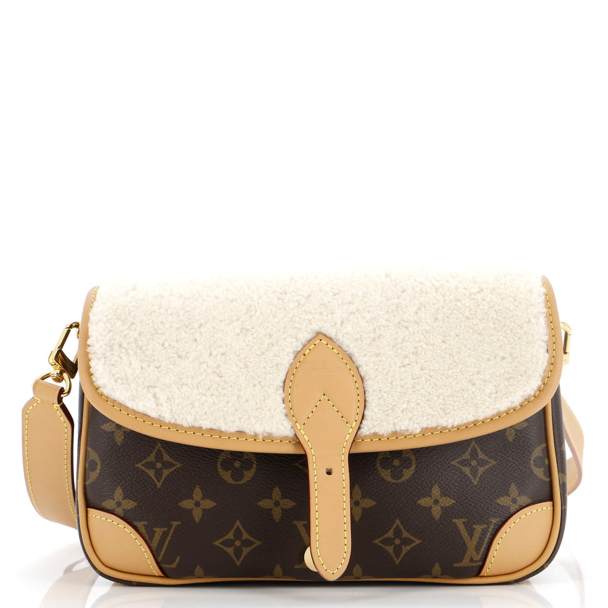 Louis Vuitton Diane NM Handbag Monogram Canvas with Shearling