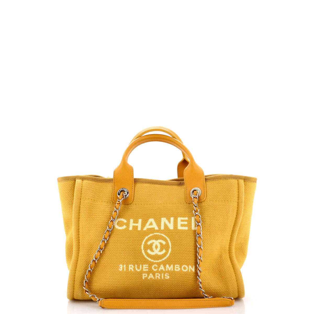 Chanel CHANEL Deauville NM Tote Mixed Fibers Small