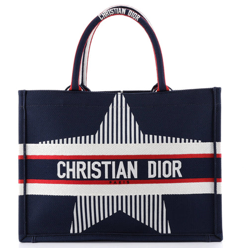 Book Tote Embroidered Canvas Medium