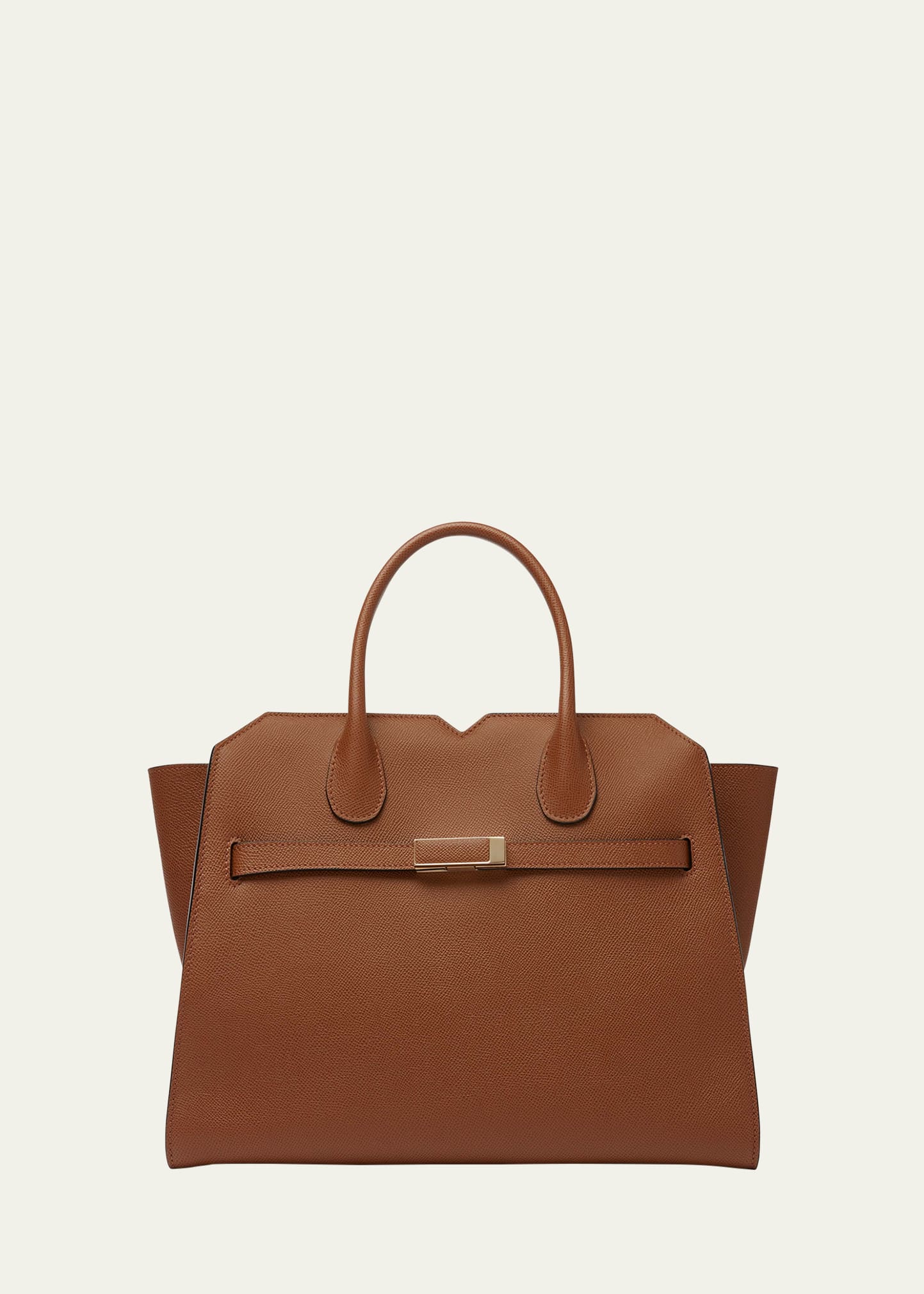 Valextra Milano Medium Leather Tote Bag