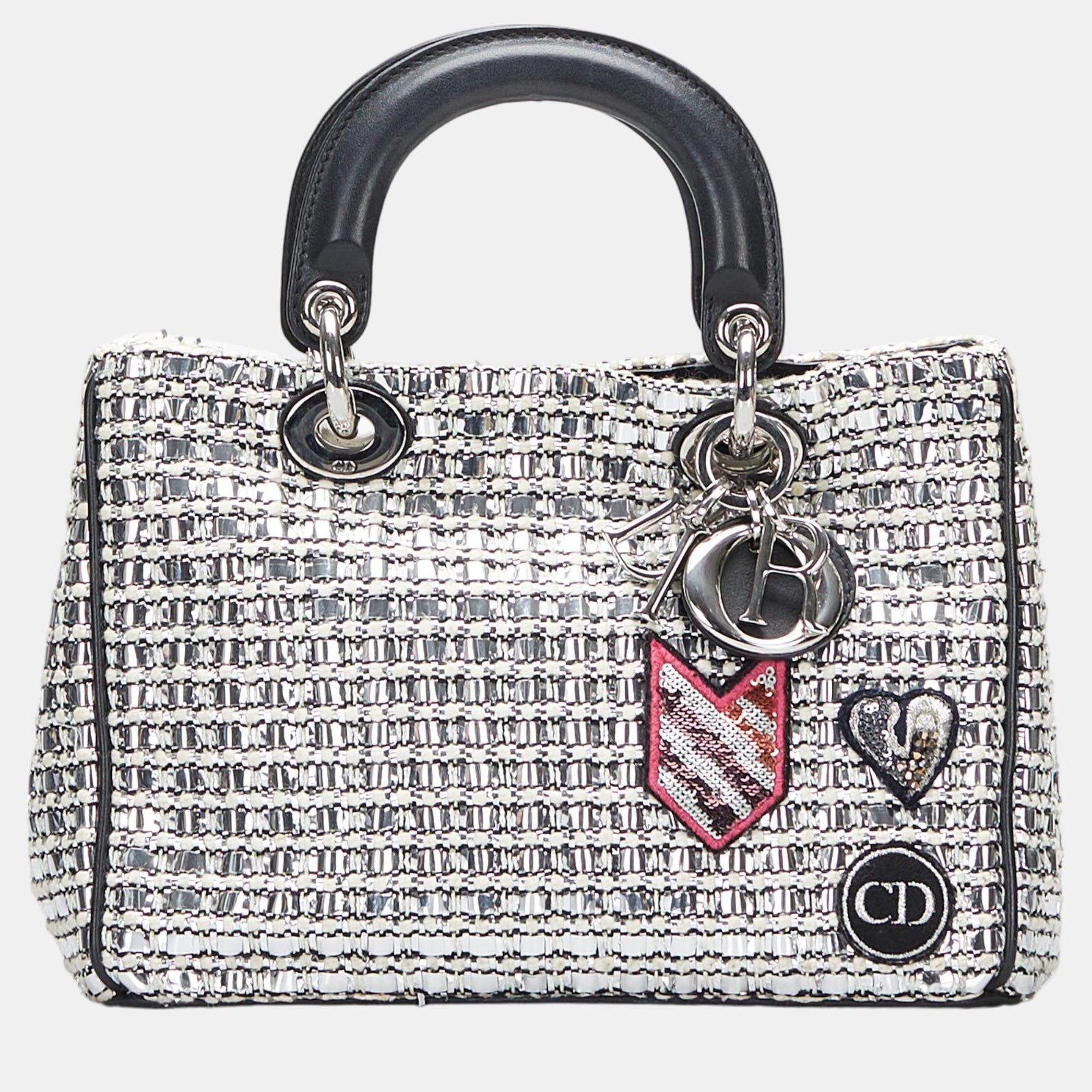 Dior Black/Silver Lady Satchel