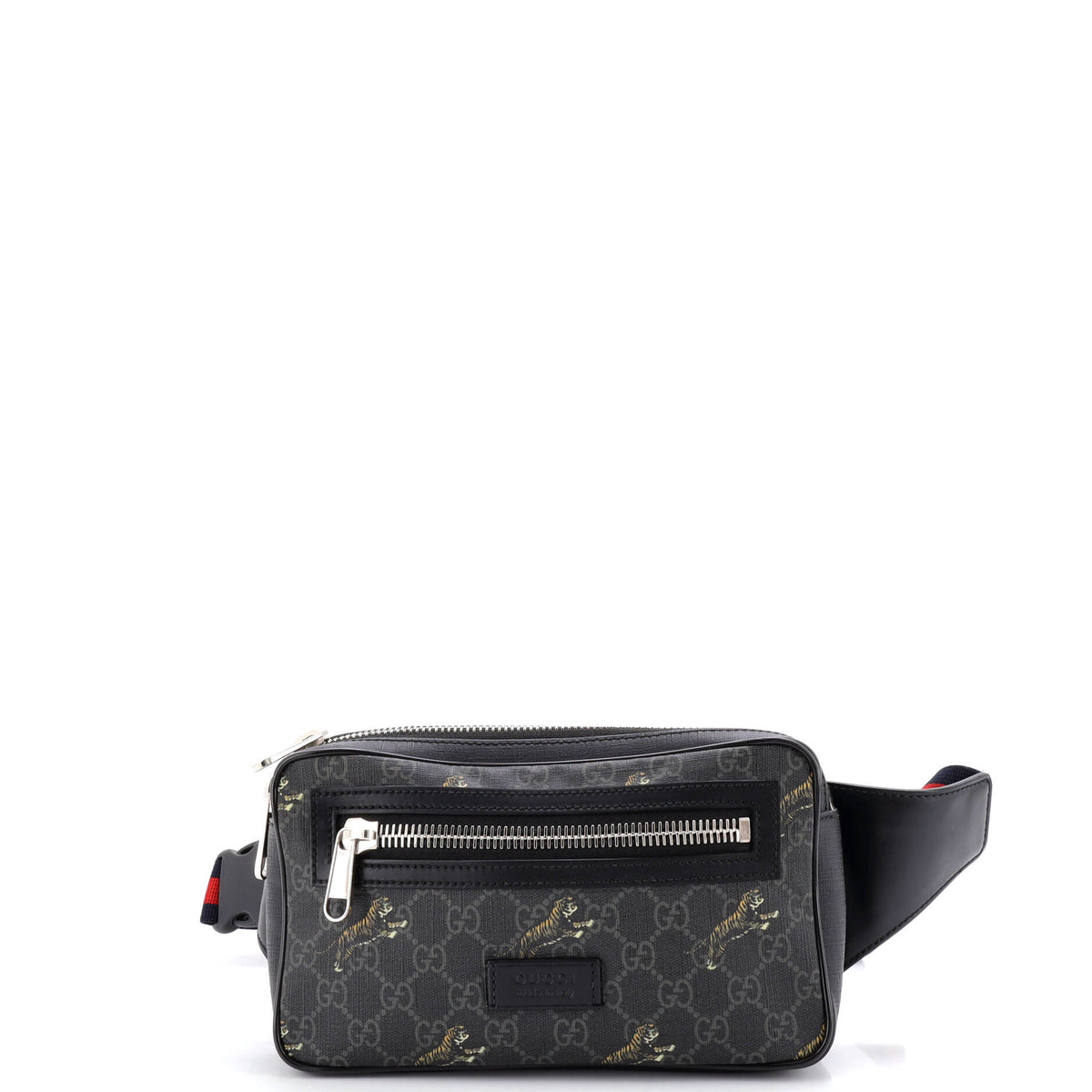 Gucci GUCCI Soft Zip Belt Bag Printed GG Coated Canvas Small
