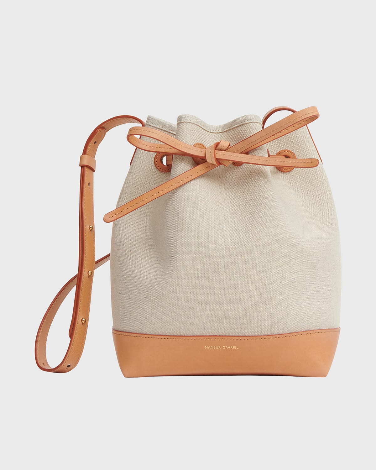 Mansur Gavriel Mini Drawstring Canvas Bucket Bag