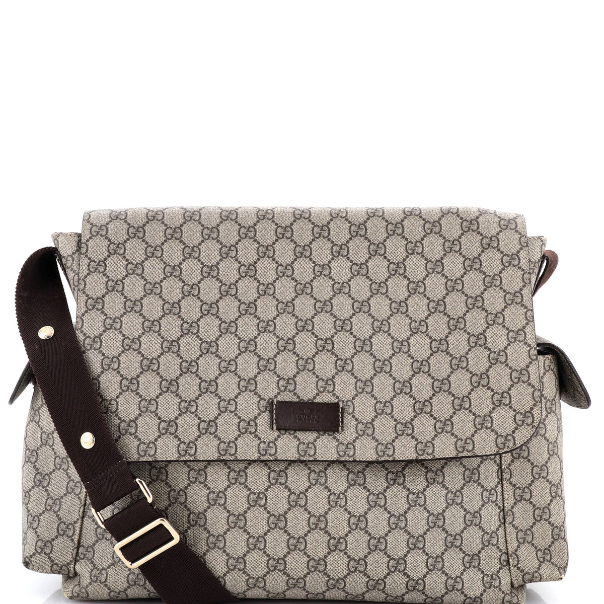 Gucci GUCCI Diaper Bag GG Coated Canvas