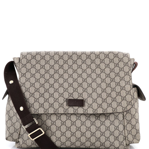 GUCCI Diaper Bag GG Coated Canvas