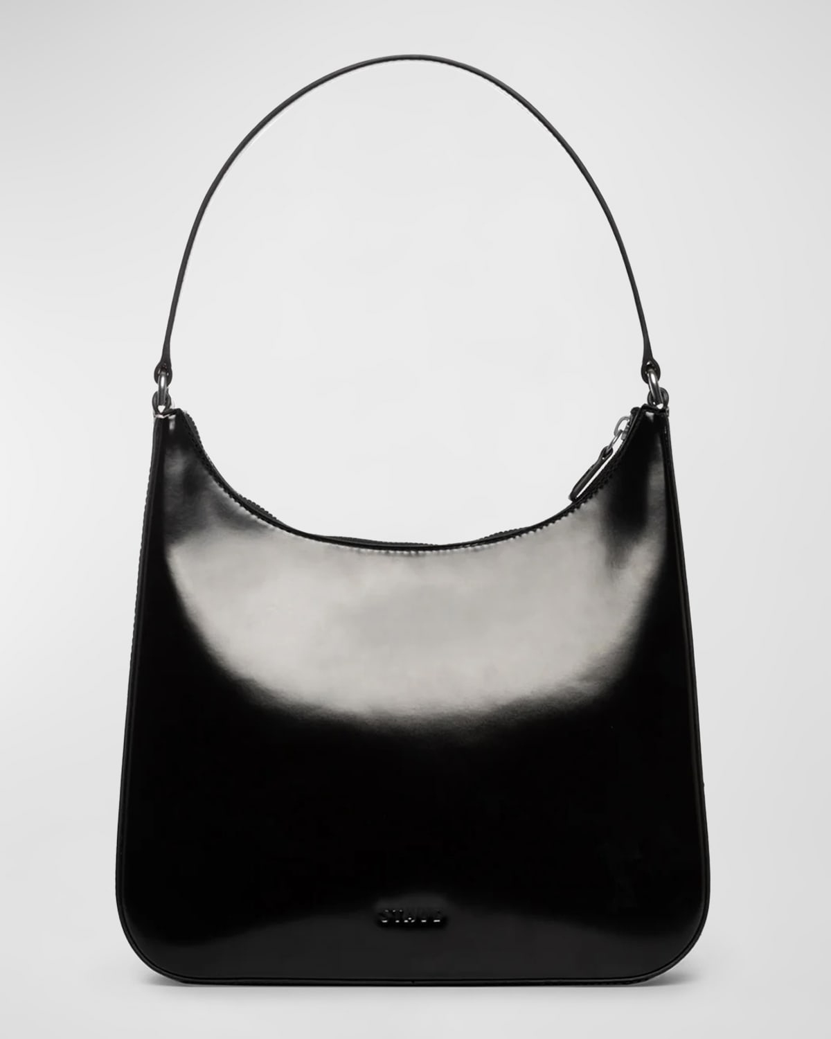 Staud Alec Zip Leather Shoulder Bag