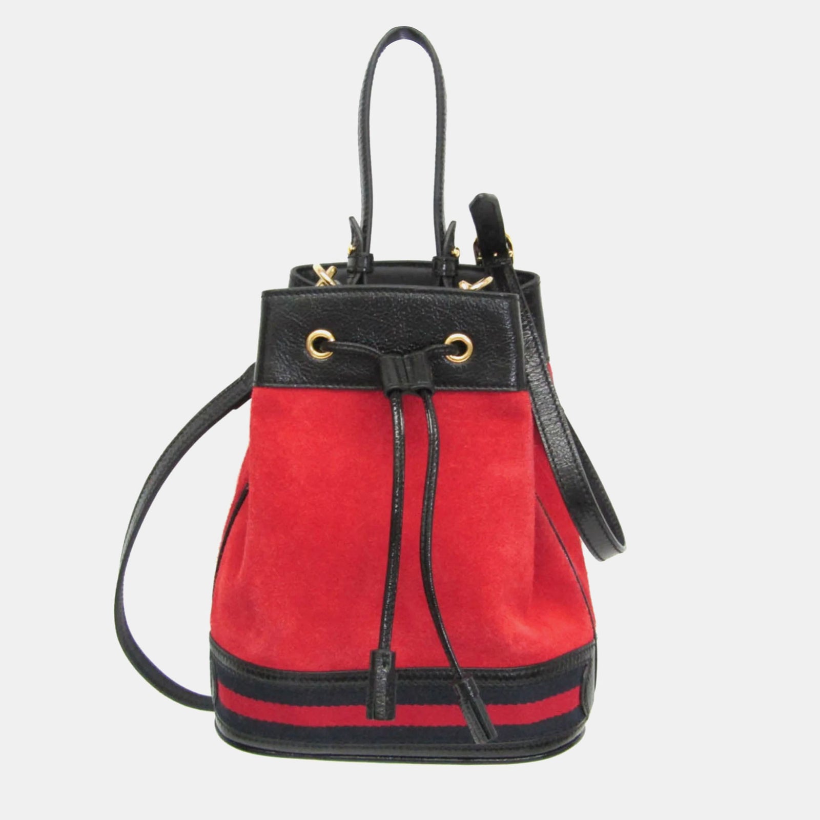 Gucci Mini sac seau Ophidia en daim rouge