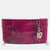 Magenta Python Side Zip Oversized Clutch