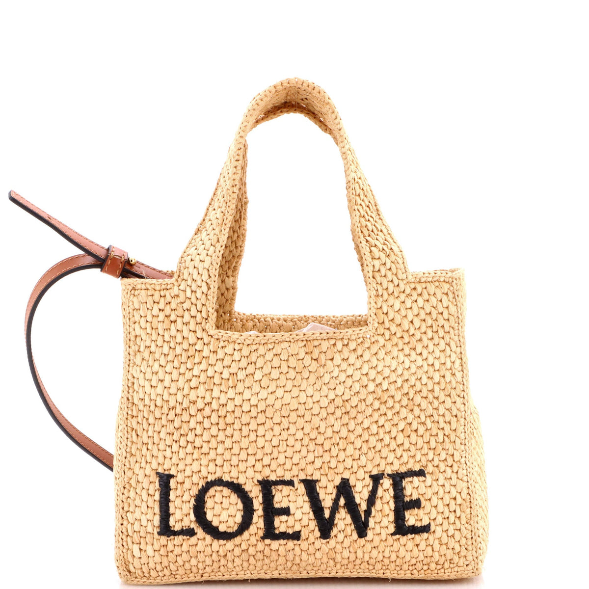 Loewe LOEWE Paula's Ibiza Logo Convertible Tote Raffia Mini