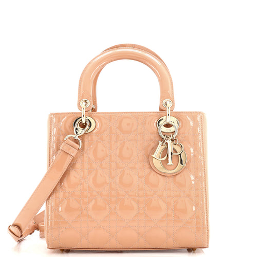 Lady Dior NM Bag Cannage Quilt Patent Medium