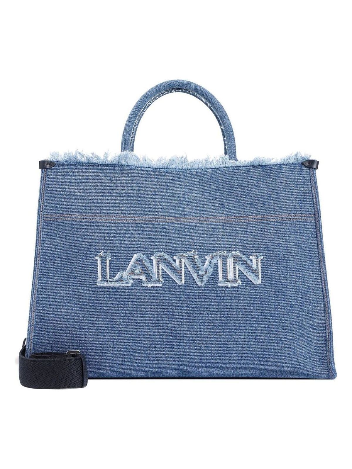 Lanvin Women's In&out Mm Tote Bag in Denimbl | LWBGTC00FRDE