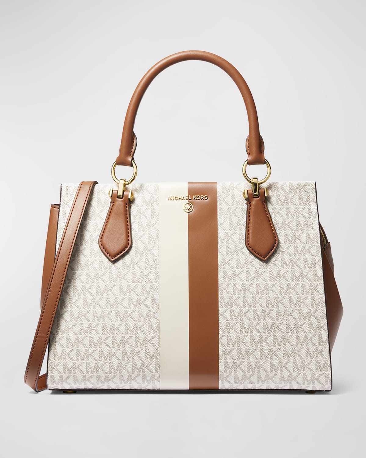 Michael Kors Marilyn Monogram Satchel Tote Bag