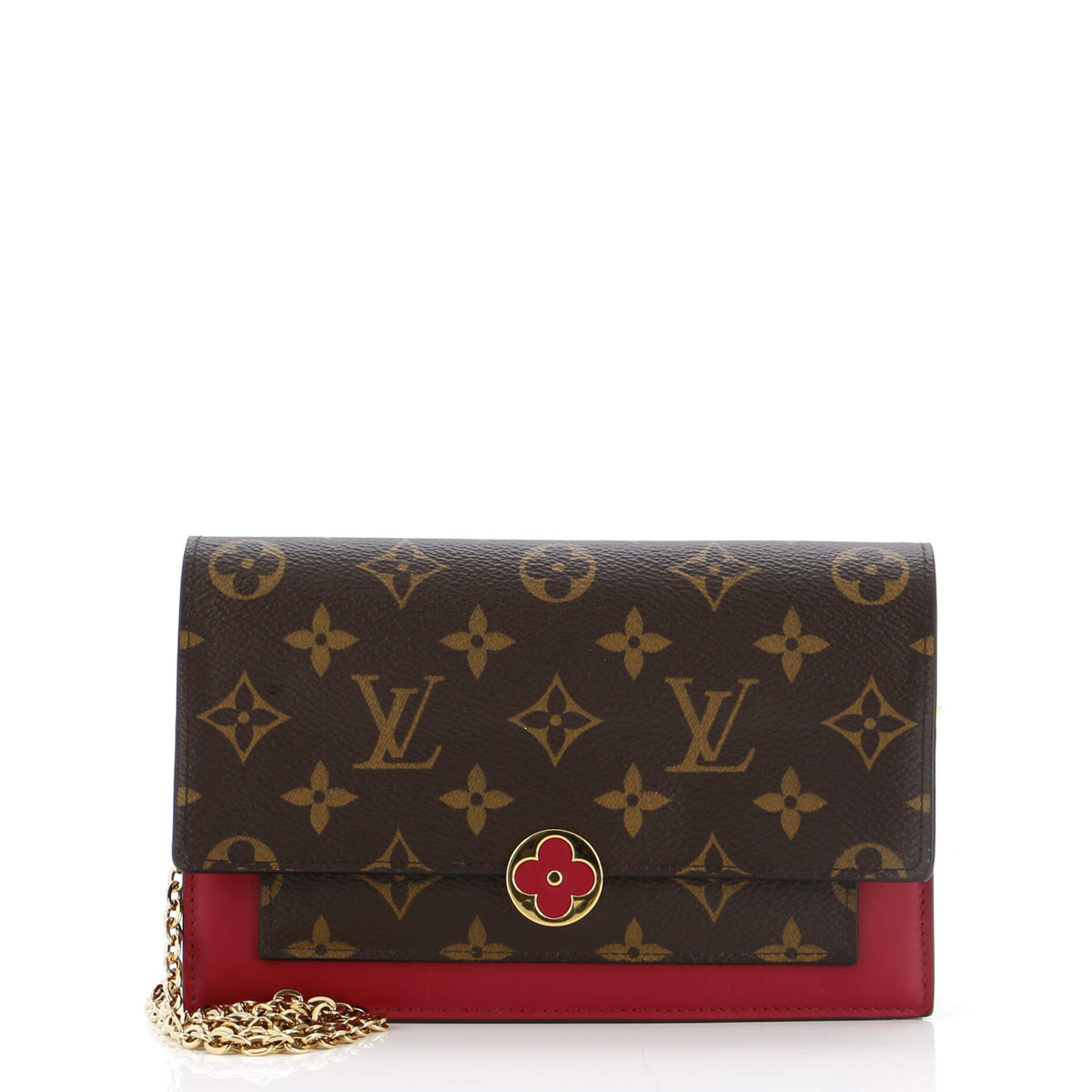 Louis Vuitton Flore Chain Wallet Monogram Canvas