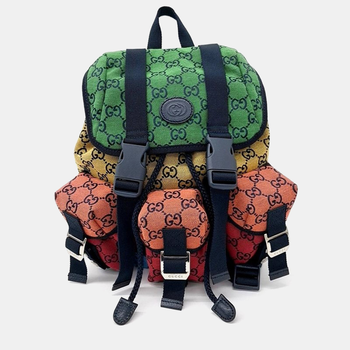 Gucci Multicolor Jacquard Canvas Backpack