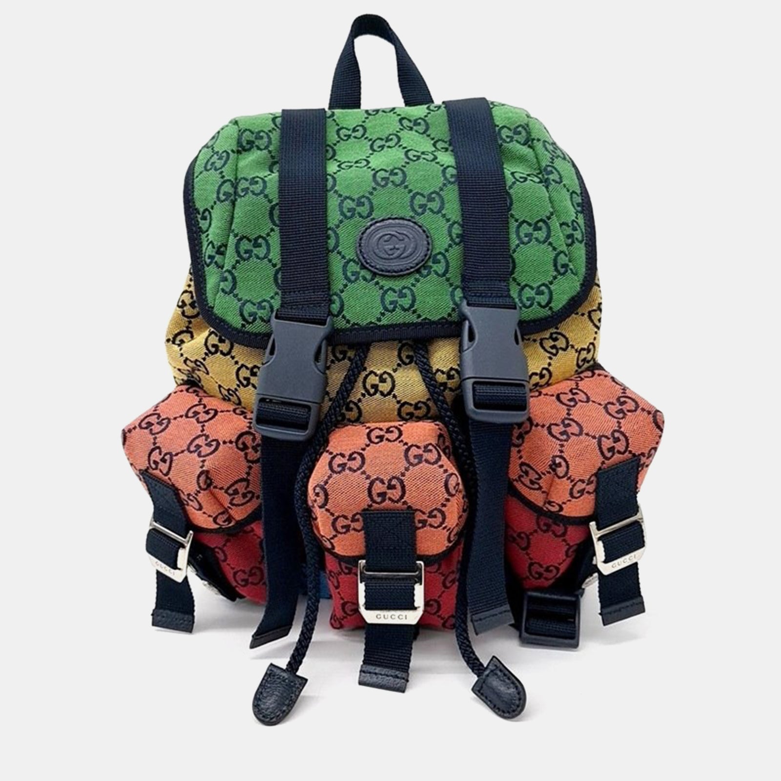 Gucci Sac à dos en toile jacquard multicolore