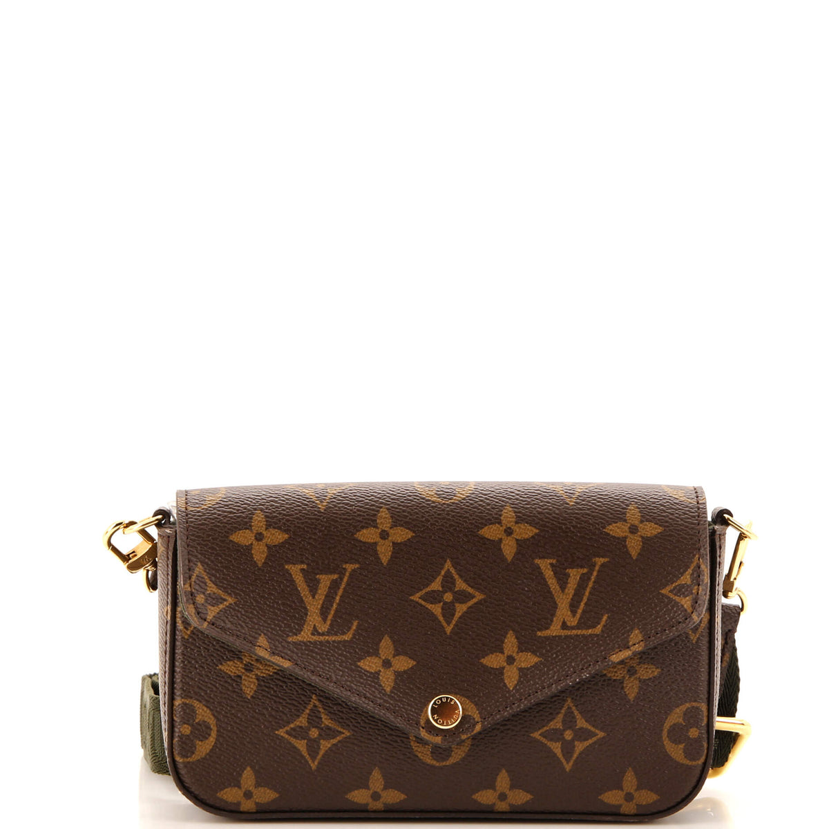 Louis Vuitton Felicie Strap & Go Handbag Monogram Canvas