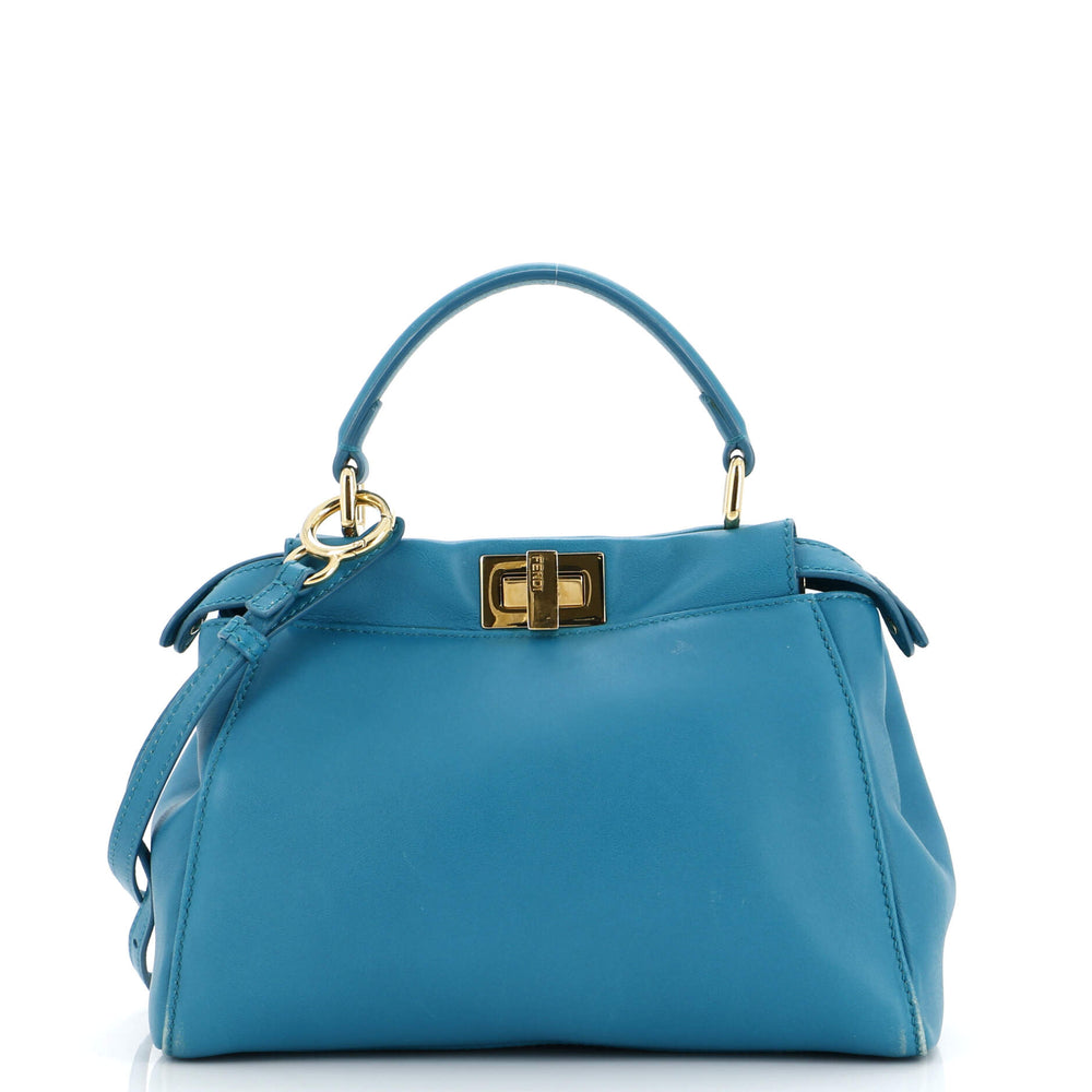 FENDI Peekaboo Bag Leather Mini